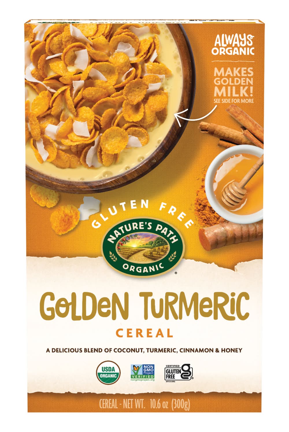 Nature's Path Organic Golden Turmeric Cereal Gluten Free (10.6 oz)