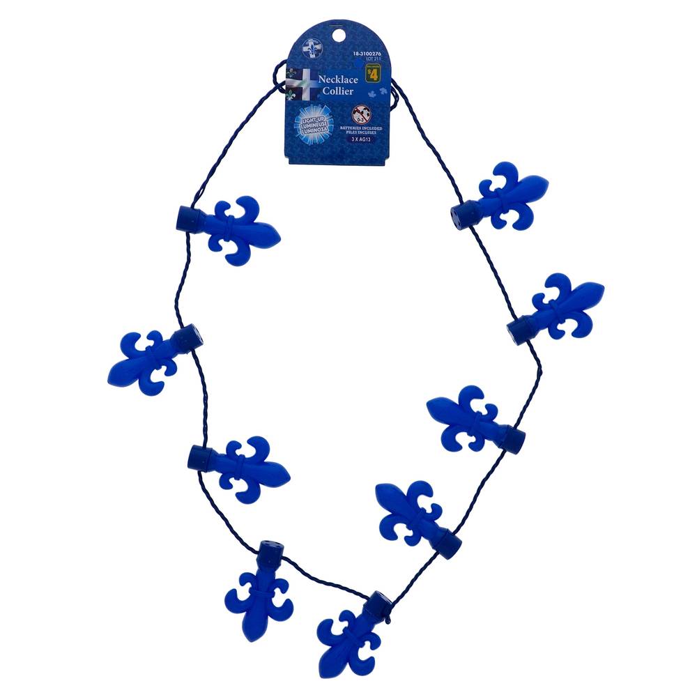 Dollarama souvenirs collier lumineux (bleu)