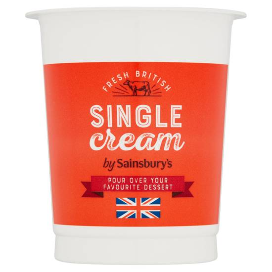 Sainsbury's British Single Cream 300ml