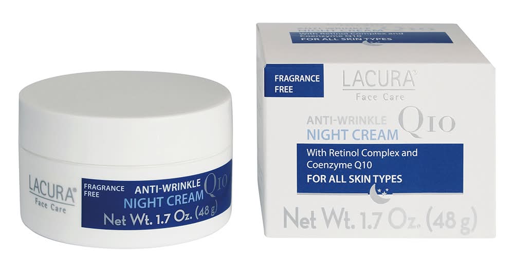 Lacura Fragrance Free Anti-Wrinkle Night Cream Q10 (1.7 oz)