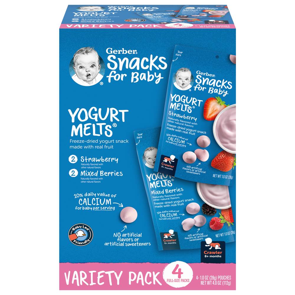 Gerber Snacks For Baby Variety pack (4 oz)