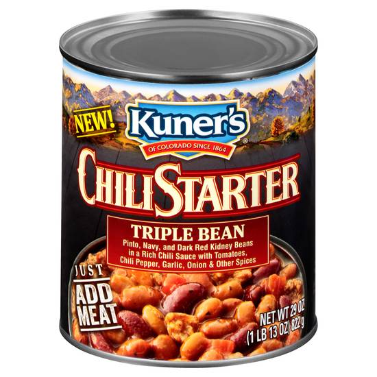 Kuner's Triple Bean Chili Starter (29 oz)