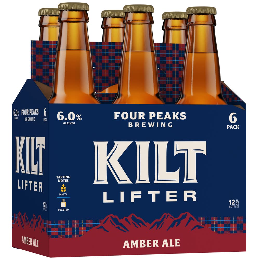 Four Peaks Brewing Co. Kilt Lifter Domestic Scottish Style Amber Ale Beer (6 x 12 fl oz)