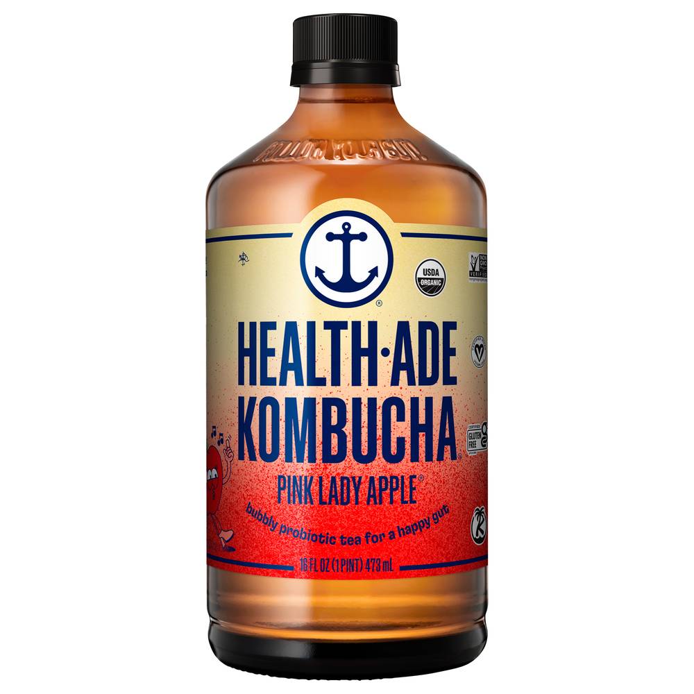 Health-Ade Kombucha (16 fl oz) (pink lady apple)