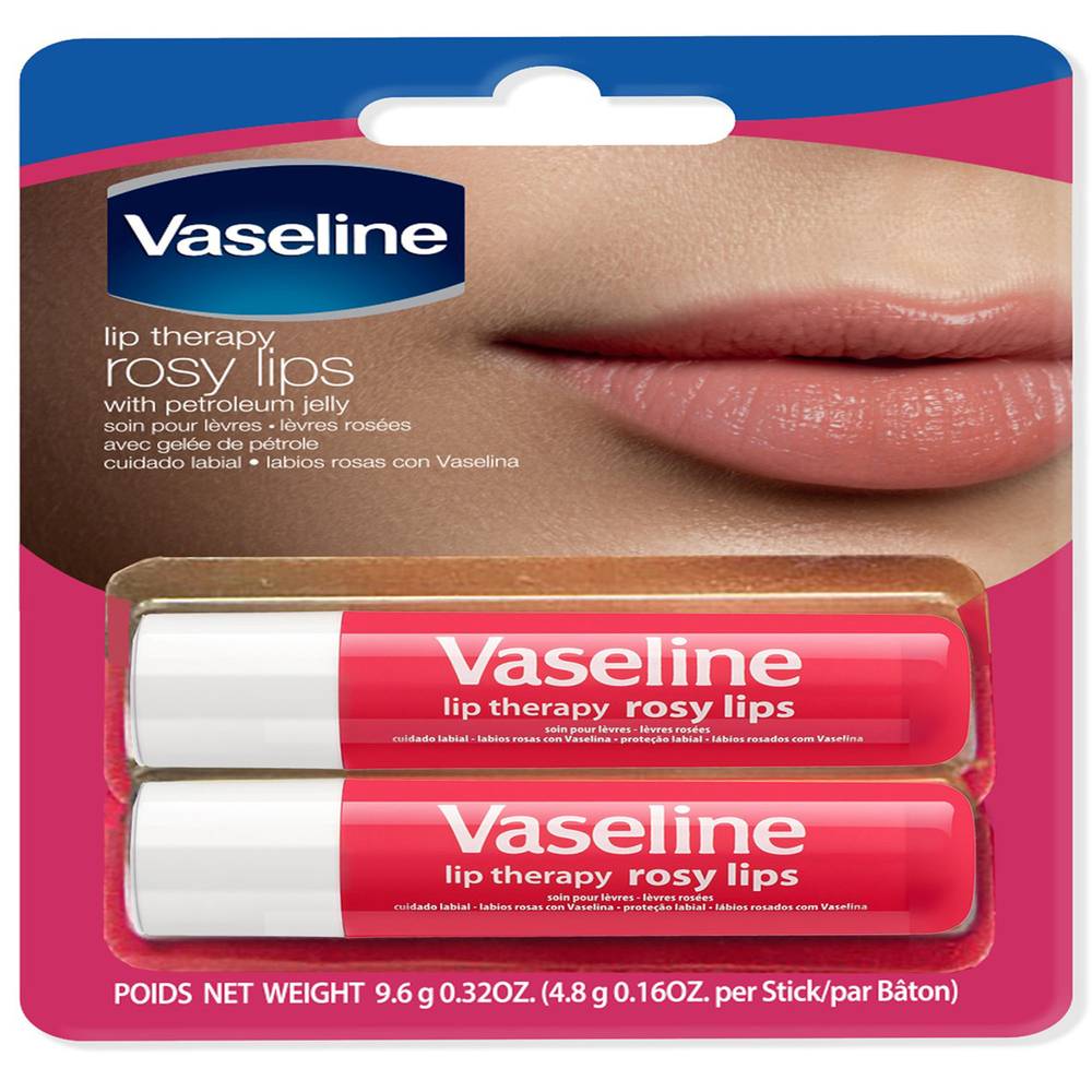 Vaseline Lip Therapy Rosy Twinpack (0.3 oz)