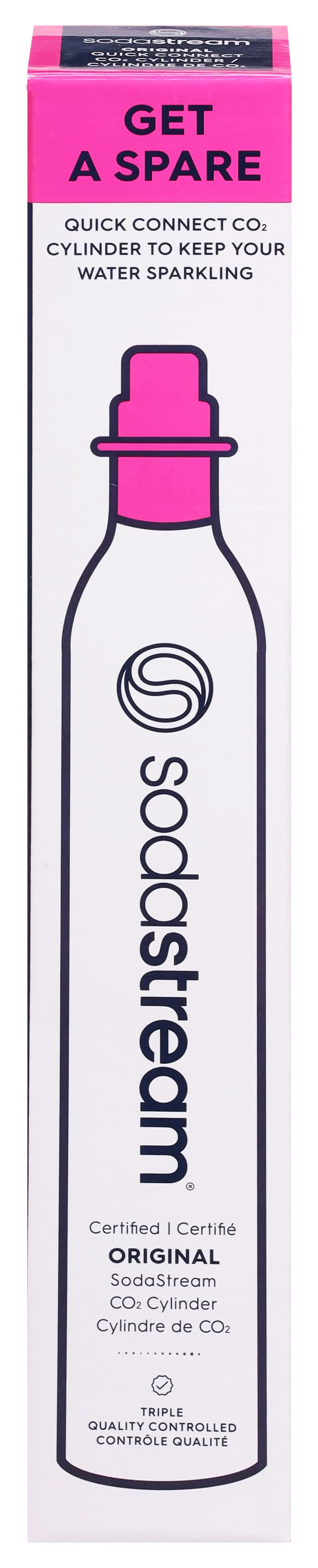 SodaStream Quick Connect Original Co2 Cylinder, Pink
