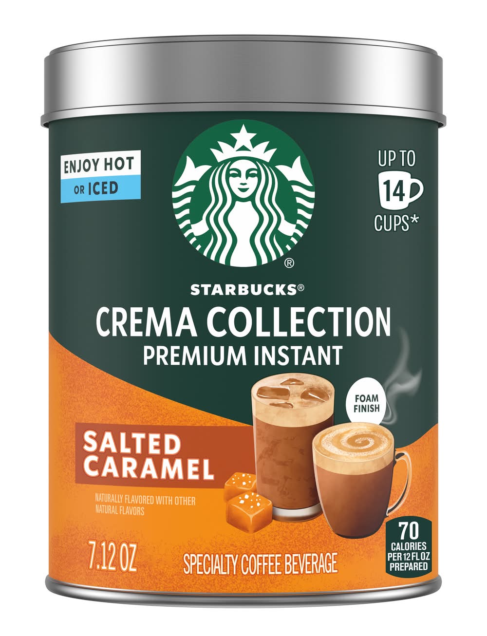 Starbucks Crema Collection Premium Instant Coffee, Salted Caramel (7.12 oz)