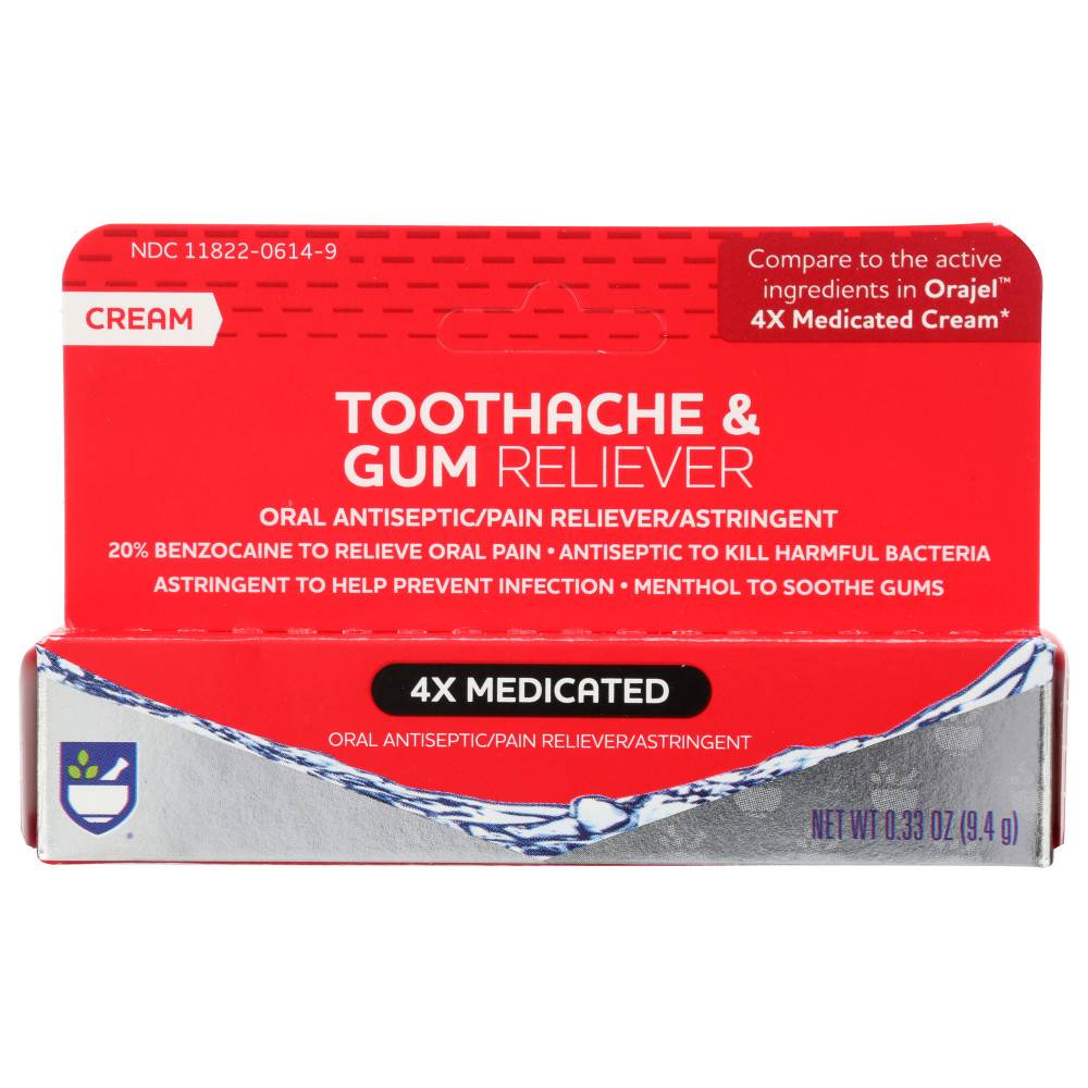 Rite Aid Toothache& Gum Relief Long Lasting Cream