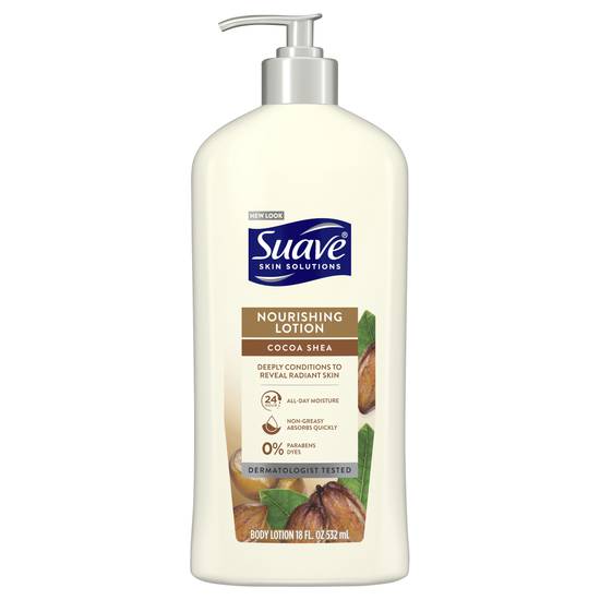 Suave Smoothing Body Lotion With Cocoa Butter & Shea