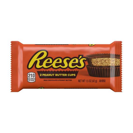 REESE'S Milk Chocolate Peanut Butter Cups Candy, 1.5 OZ