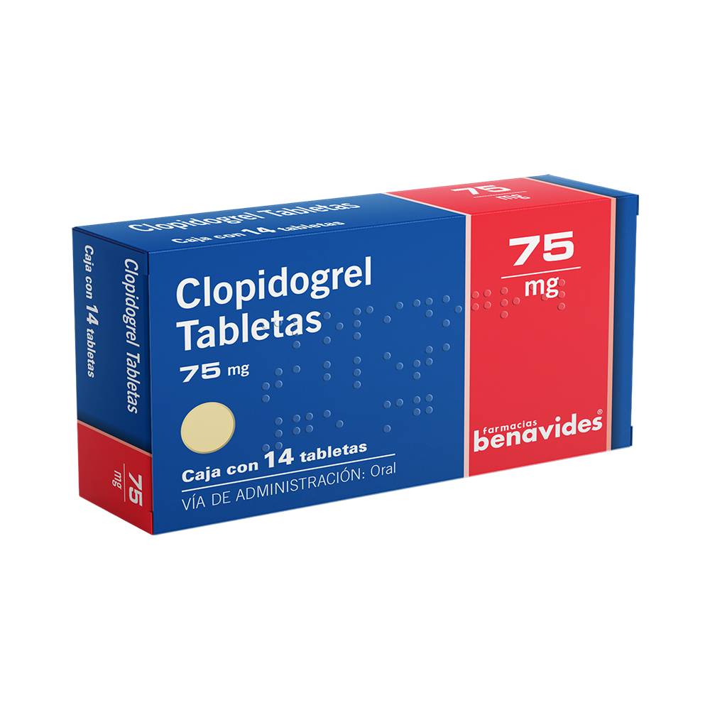 Buenavides clopidogrel tabletas 75 mg (14 tabletas)