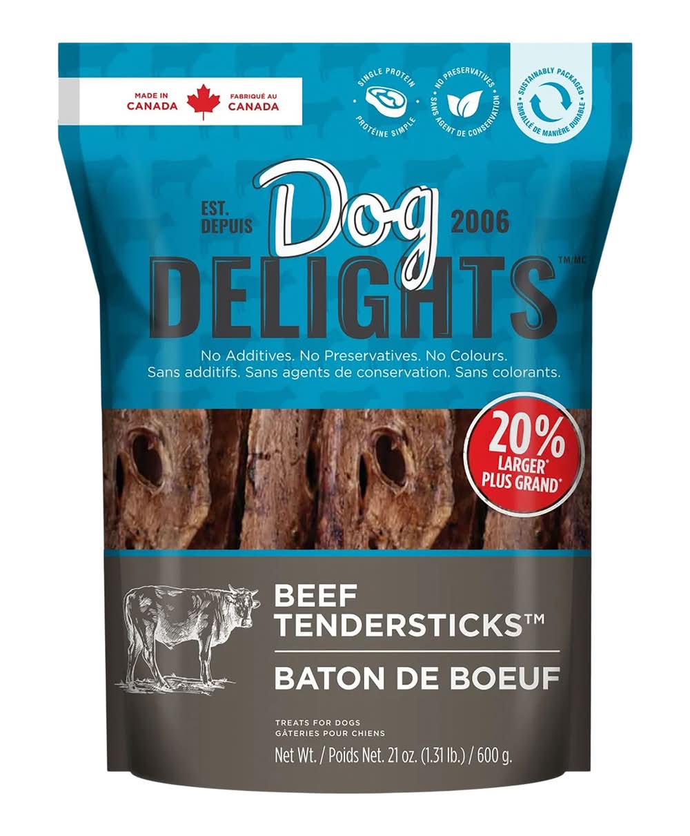Dog Delights - Bâtonnets De Bœuf Pour Chien, 600 G / Dog Delights Beef Tendersticks Dog Treats, 600 G