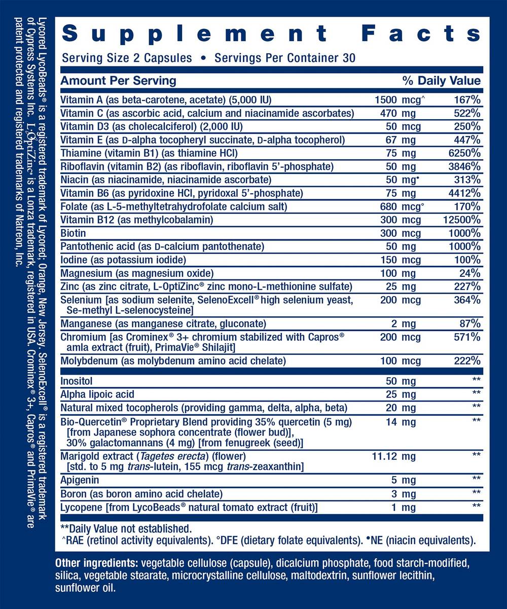 Two-Per-Day Multivitamin With Minerals (60 Capsules)