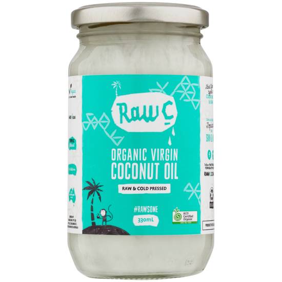 Raw C Organic Virgin Coconut Oil 330mL