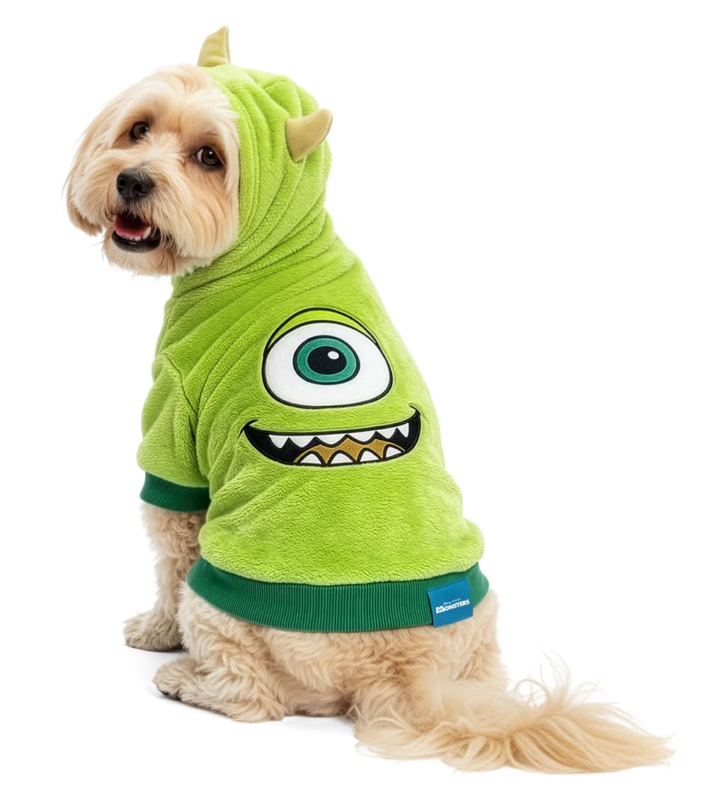Disney Pixar Monsters, Inc. Mike Costume Hoodie for Dogs (Color: Multi Color, Size: Small)
