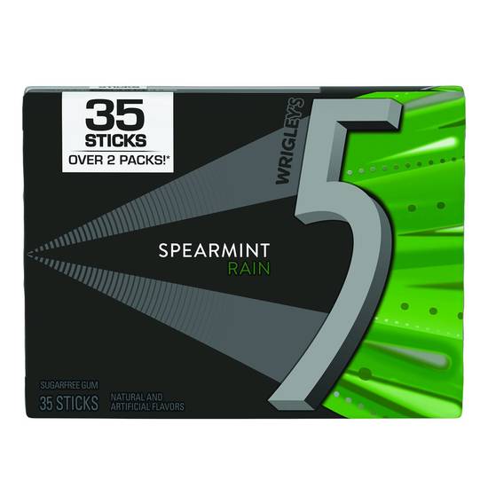 5 Spearmint Rain Gum 35ct