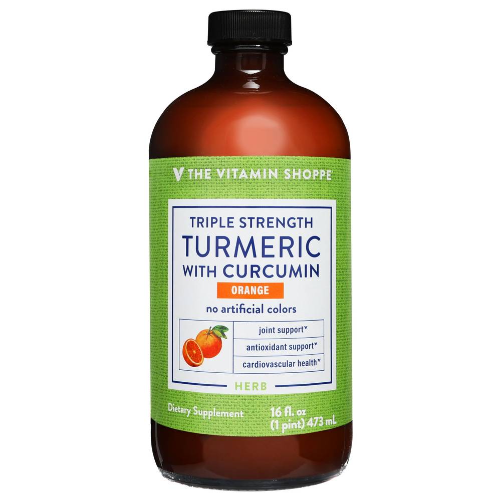 Triple Strength Turmeric With Curcumin 900 Mg - Orange(16 Fluid Ou Liquid)