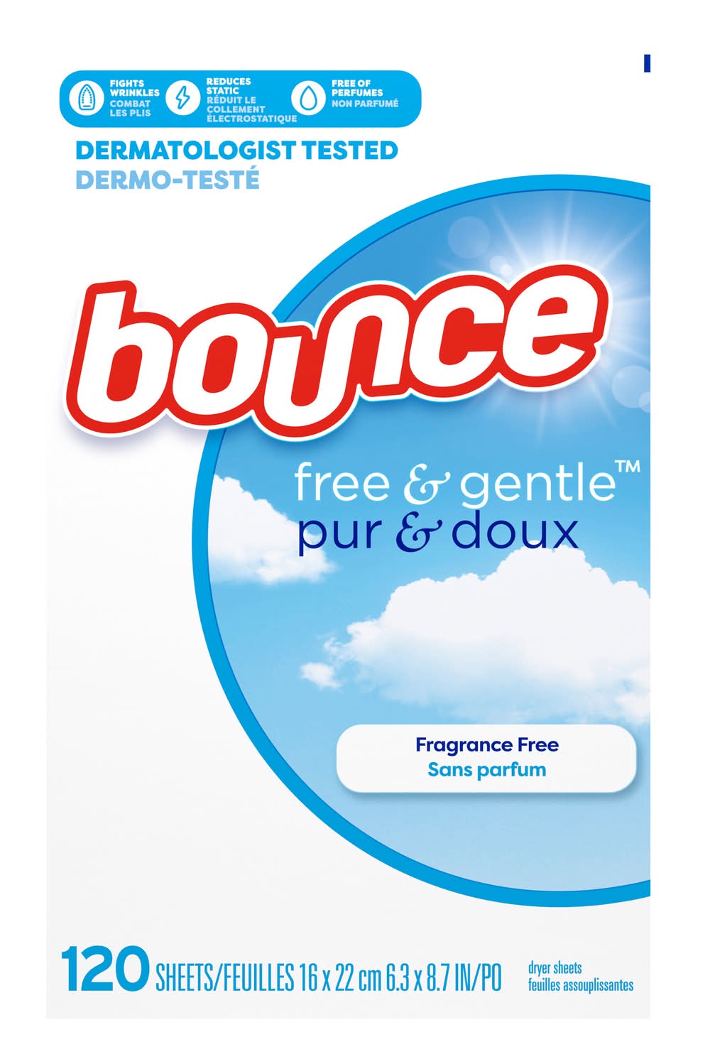 Bounce Free & Gentle Dryer Sheets (0.7 lbs)