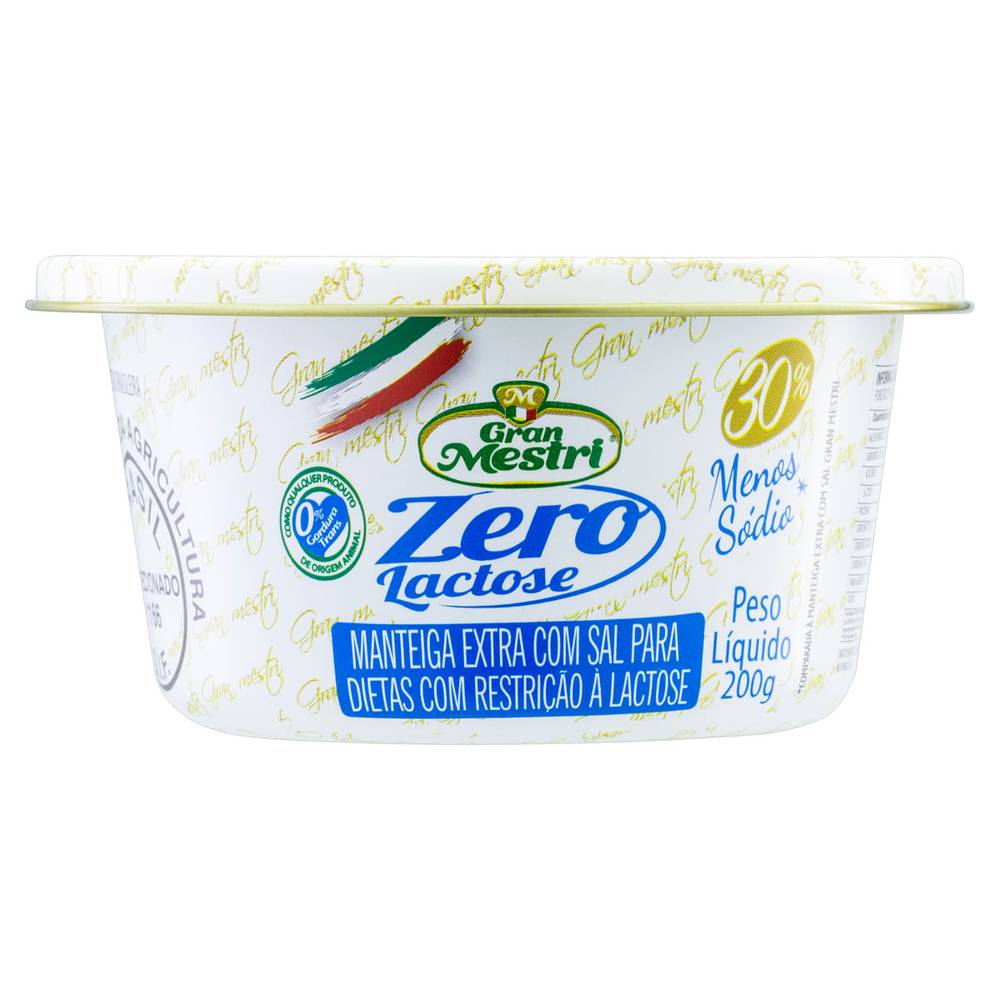 Gran mestri manteiga extra com sal zero lactose (200 g)