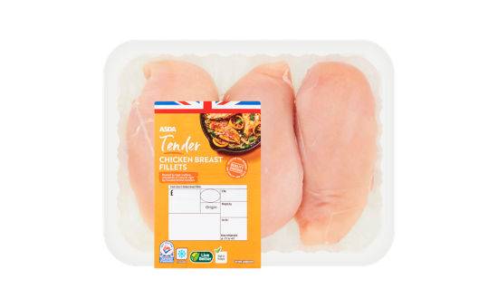 Asda Tender Chicken Breast Fillets 0.600kg