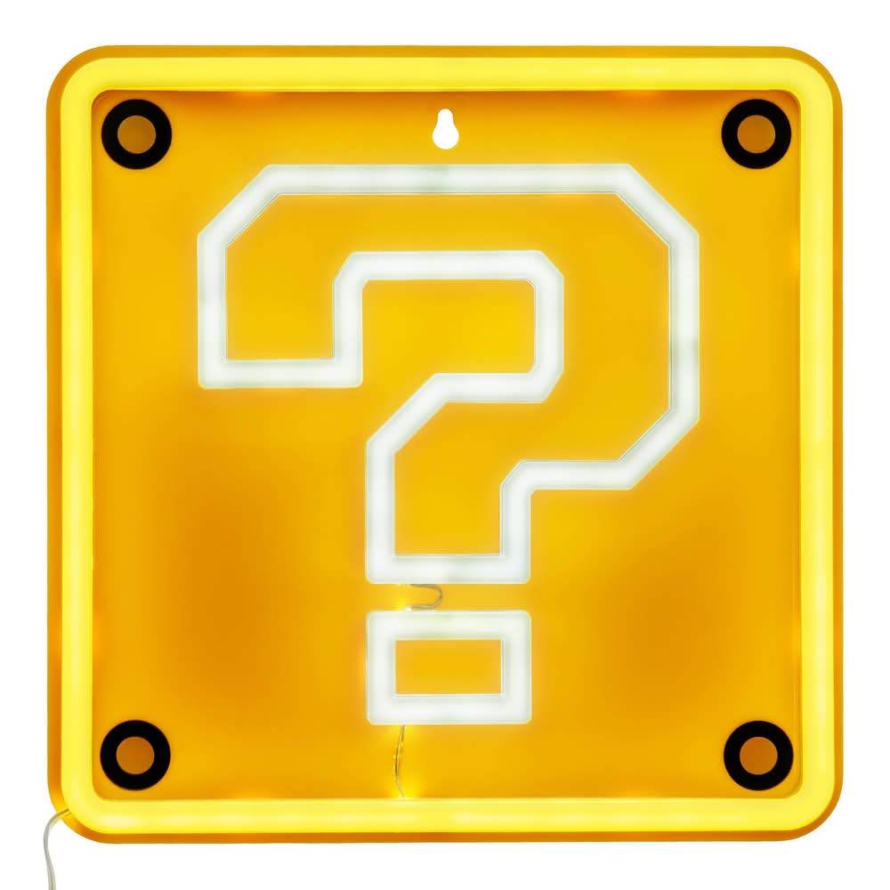 Super Mario Question Block LED Neon Light