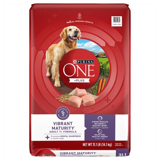 Purina One Vibrant Maturity Adult Dog Food (31.1 lbs)