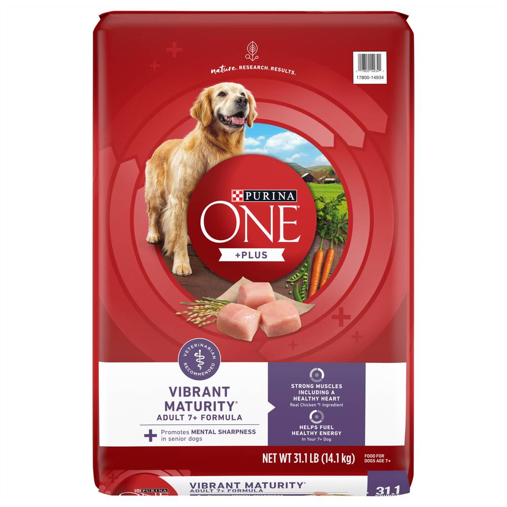 Purina One Vibrant Maturity Adult Dog Food (31.11 lbs)