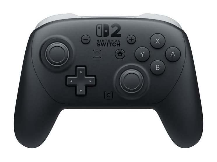 Nintendo Switch 2 Pro Wireless Console Gamepad Controller, Black