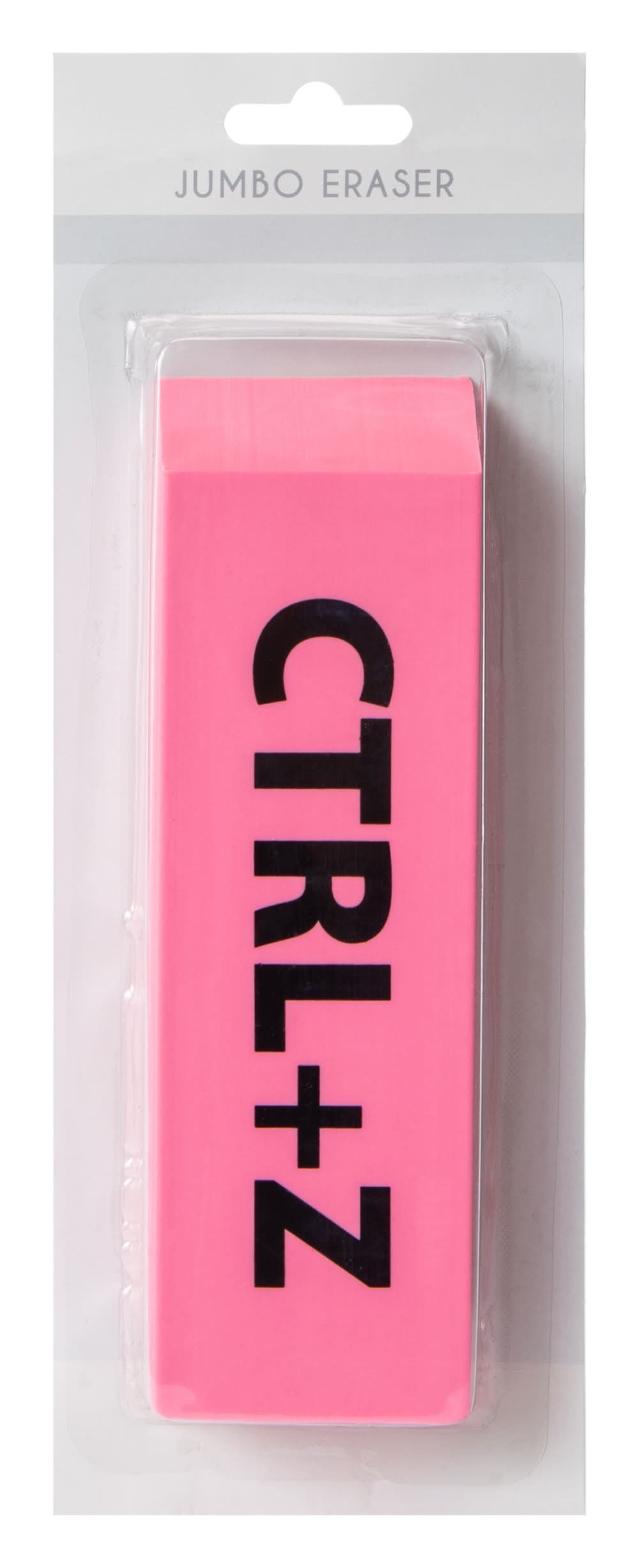Whoops Jumbo Pink Eraser 1.92in x 6.10in CTRL+Z