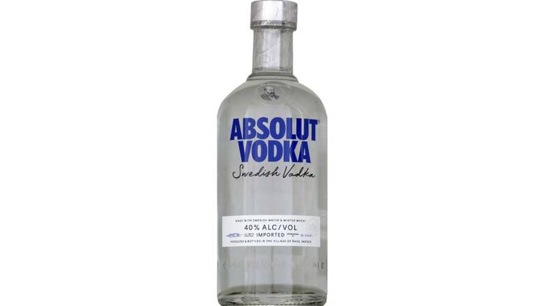 Absolut Vodka, 40% vol. La bouteille de 70cl