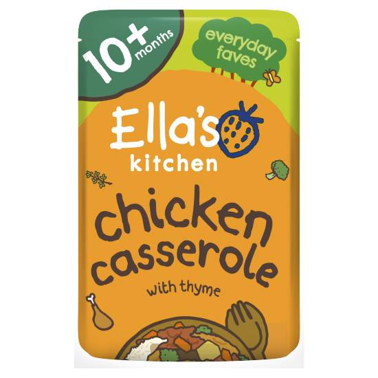 Ella's Kitchen Organic Chicken and Rice Casserole Baby Pouch 10+ Months 190g