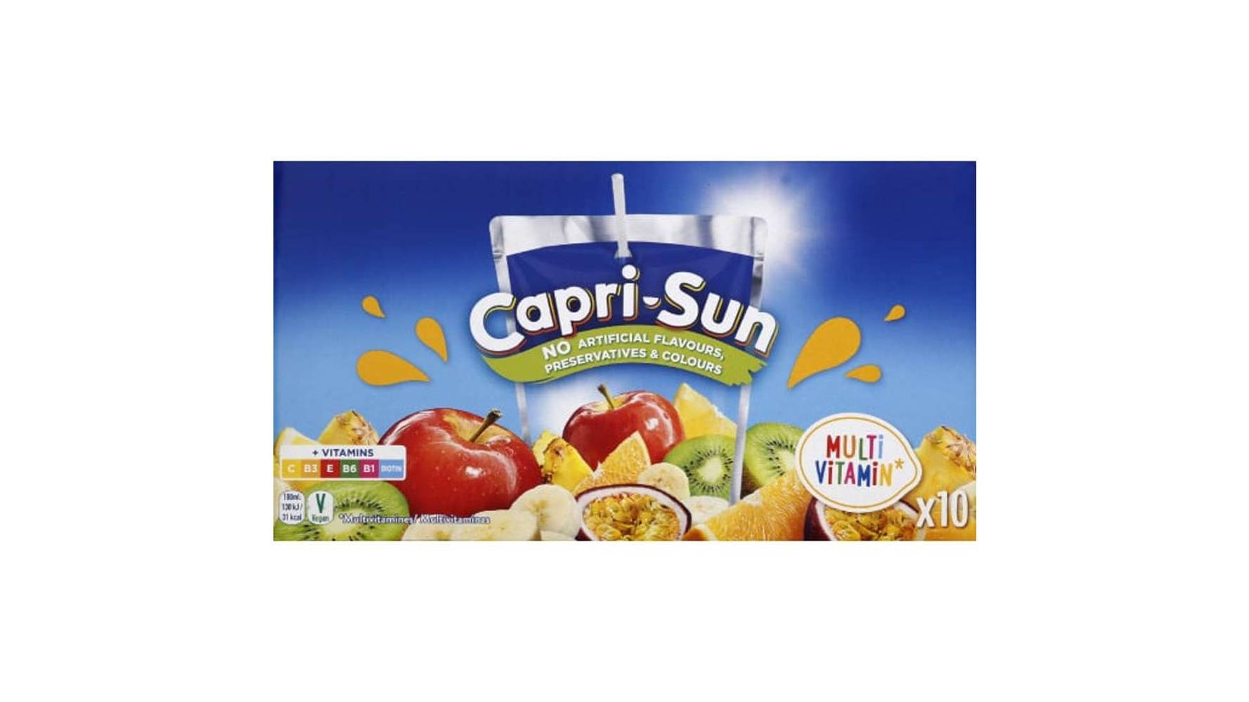 Capri-Sun Capri-Sun Multivitamines Pack 10x20CL Poches Les 10 mini poches de 20cl