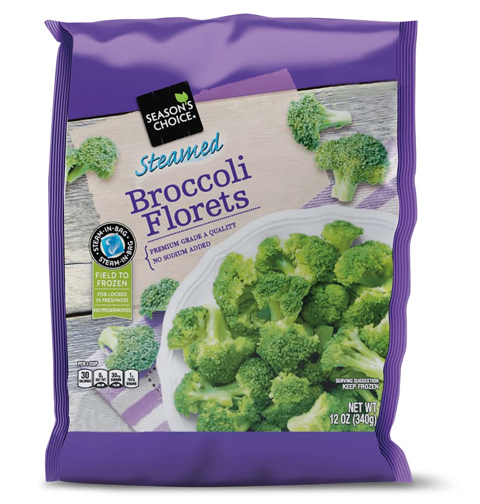 Season's Choice Steamable Frozen Broccoli Florets