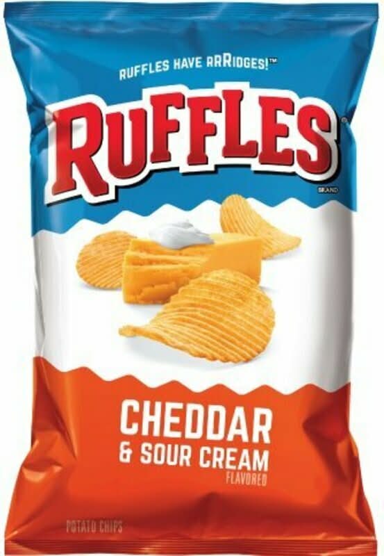 Ruffles Family Size Cheddar & Sour Cream Potato Chips 8.5oz