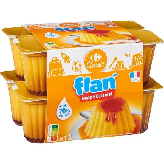 Carrefour Classic' - Flan (12 pièces) (caramel)