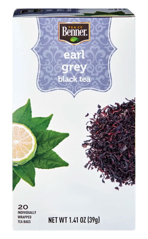 Benner Earl Grey Black Tea Bags (1.41 oz, 20 ct)