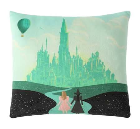 Wicked Emerald Pillow 13inx13in