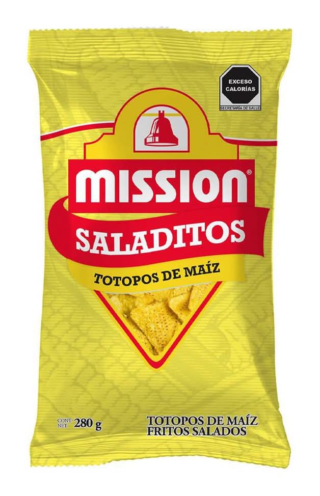 Mission · Totopos de maíz fritos salados (500 g)