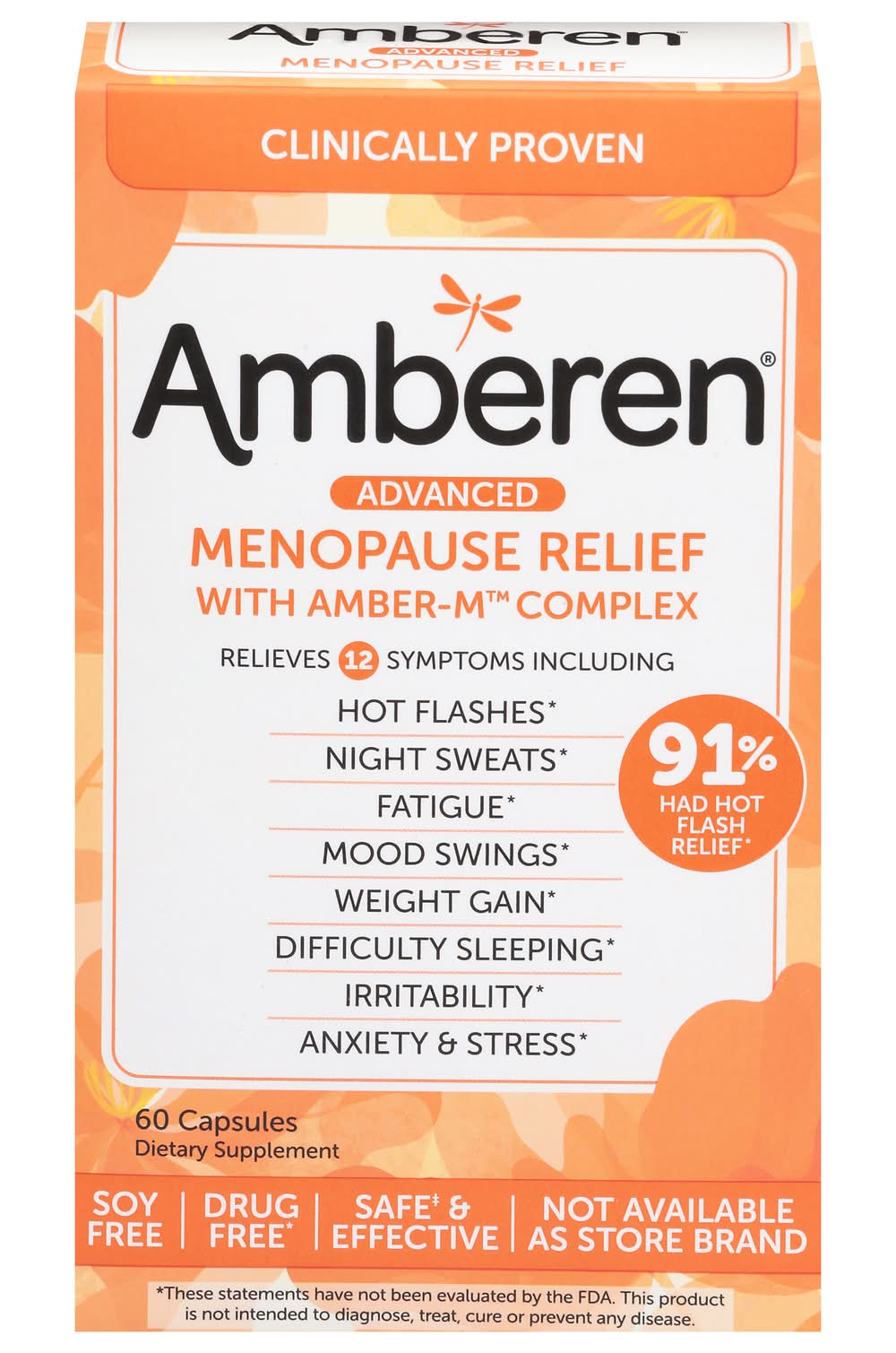 Amberen Multi-Symptom Menopause Relief Capsules (1.6 oz)