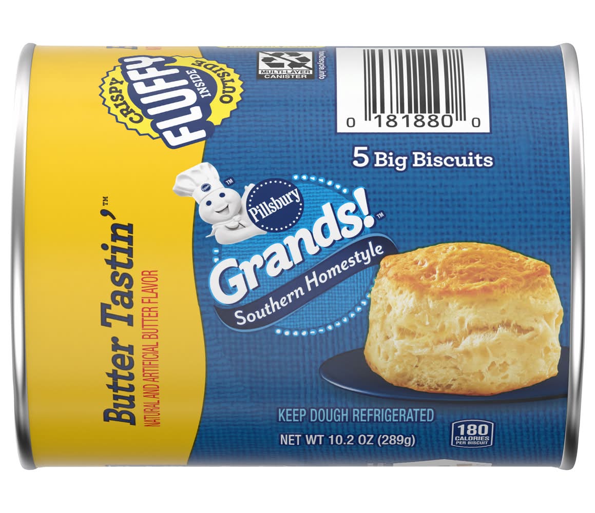 Pillsbury Grands! Southern Homestyle Biscuits, Butter (10.2 oz, 5 ct)