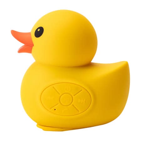Rubber Duck IPX4 Water Resistant Shower Speaker Yellow
