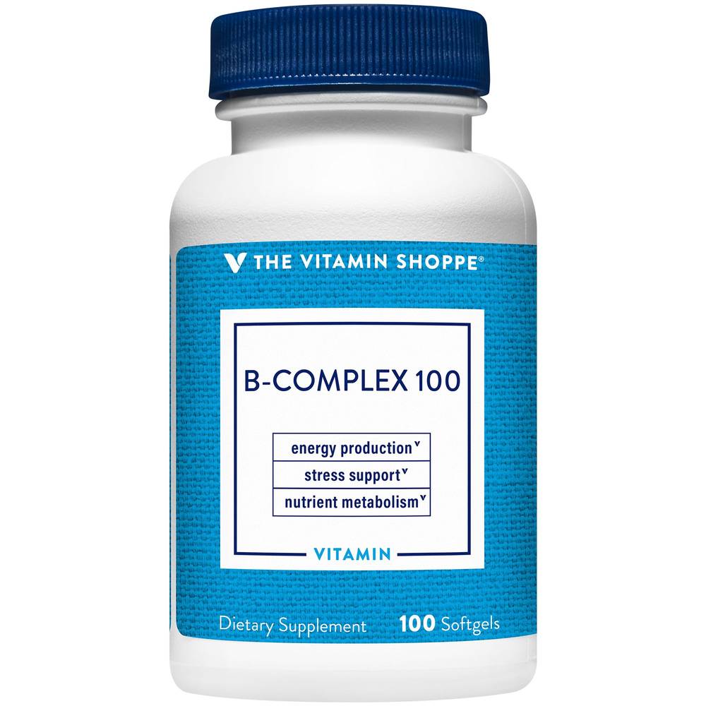 Vitamin B-Complex 100 - Energy Production, Stress Support, & Nutrient Metabolism (100 Softgels)