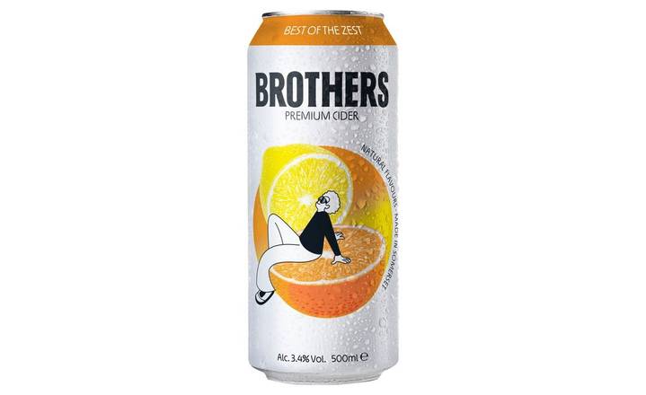 Brothers Premium Cider Best of the Zest 500ml Can (406733)