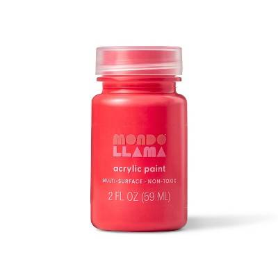 2 fl oz Satin Acrylic Paint Red - Mondo Llama™