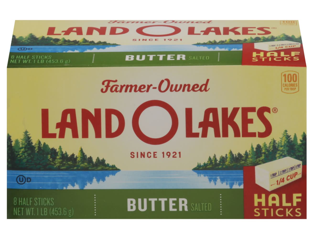 Land O'Lakes Butter Half Sticks, Salted (1 lbs, 8 ct)