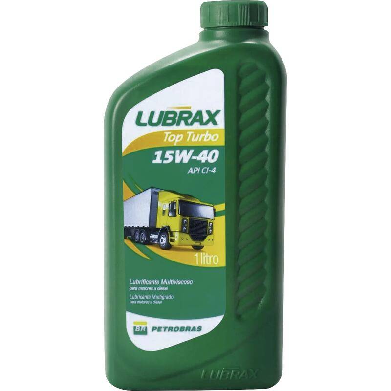 Lubrax óleo lubrificante multiviscoso top turbo 15w-40 api ci-4 (1l)