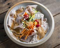 東京冷しゃぶサラダ 78.0℃ /とろろ飯＆蒸ししゃぶ tokyo cold shabu-shabu salad