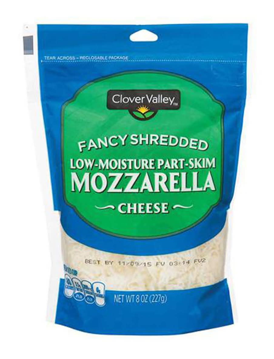 Clover Valley Fancy Shredded Mozzarella Cheese (8 oz)