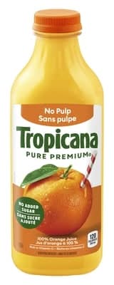 Tropicana pure premium jus d’orange sans pulpe - pure premium orange juice no pulp (1.36 l)