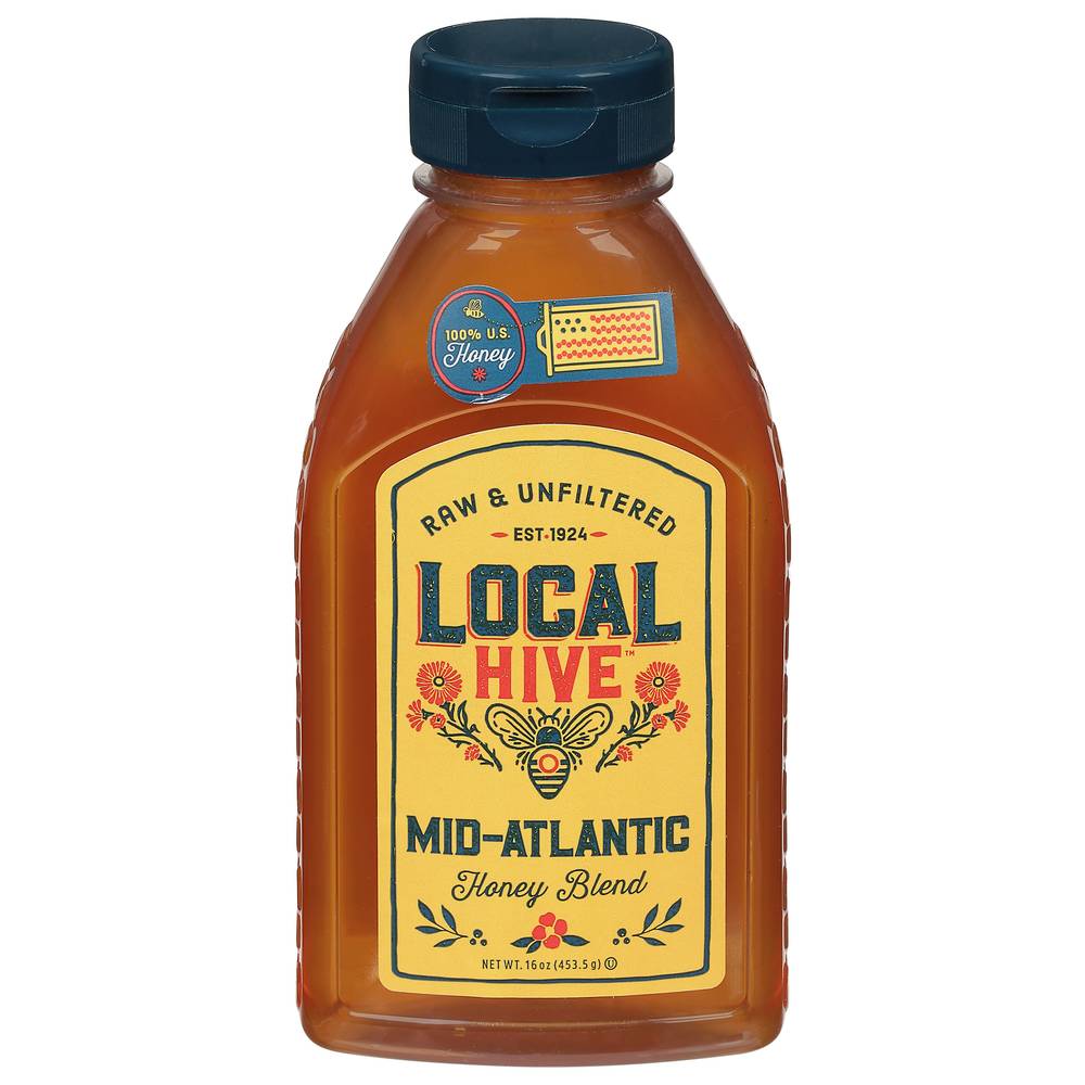 Local Hive Raw & Unfiltered Honey, Mid Atlantic (16 oz)